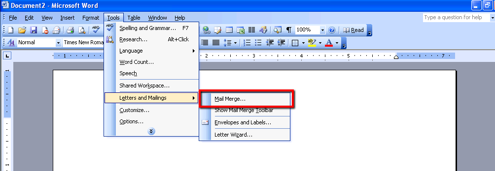 how to get word count in word 2003